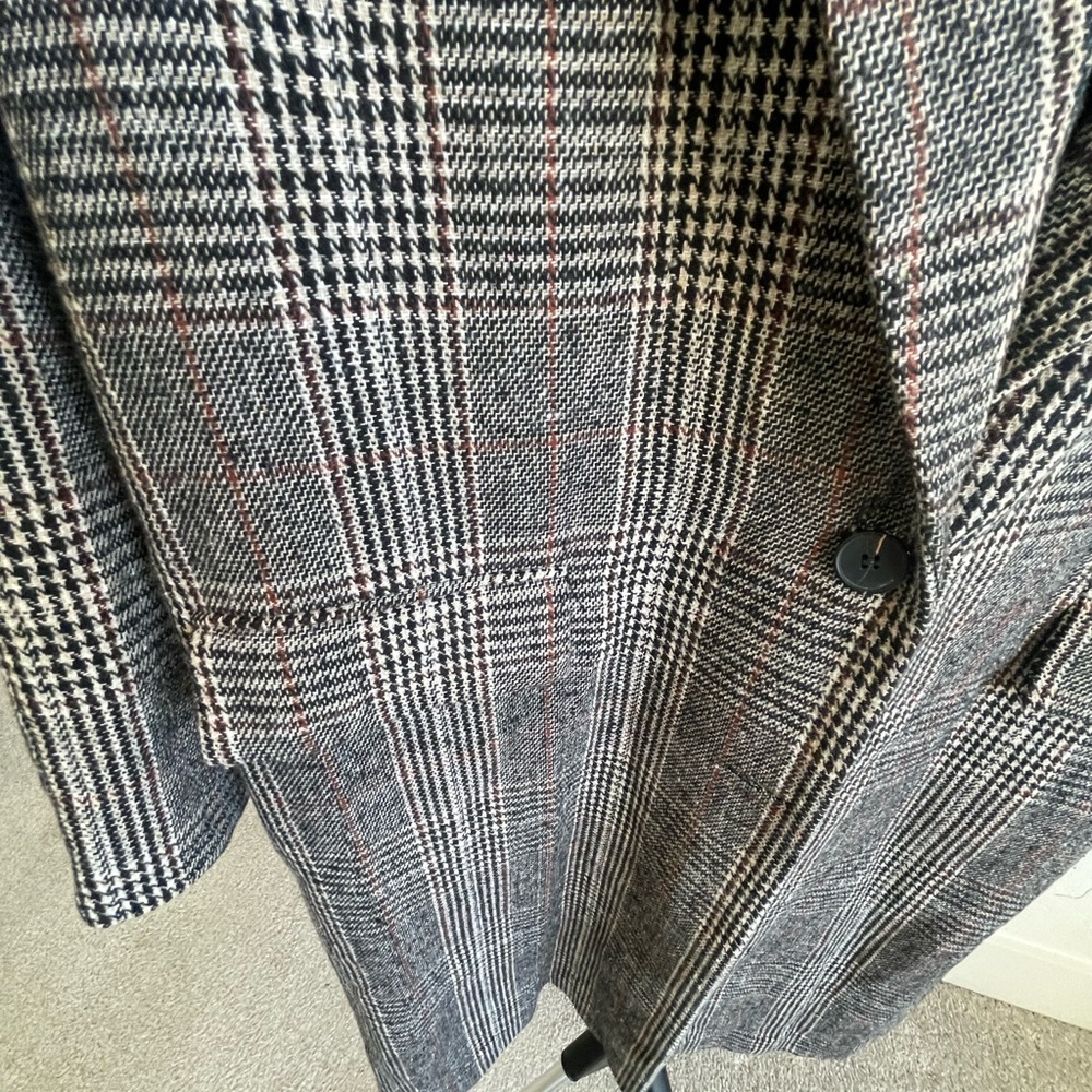 Ovi Gray Checkered Blazer Jacket - Picture 2 of 6